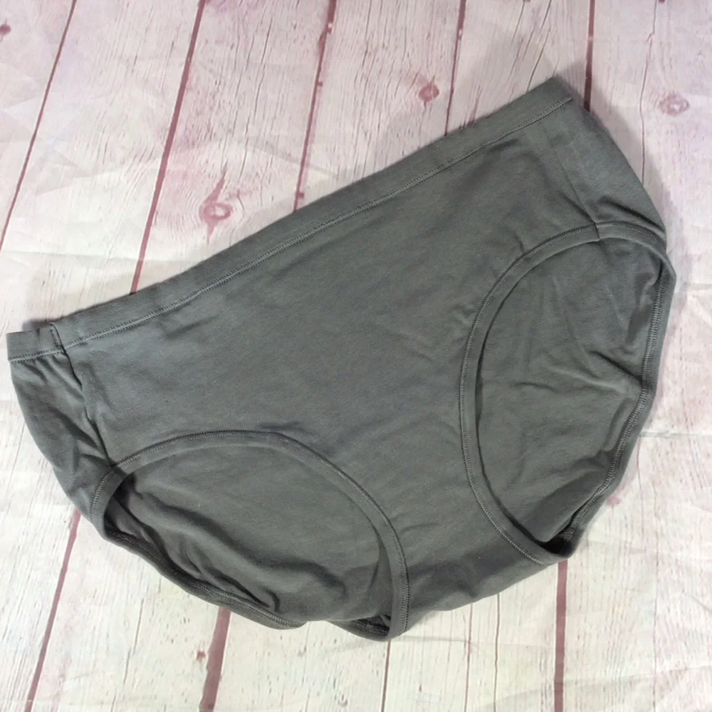 Hanes Gray Cotton Blend Panties Underwear - Size XL - Picture 1 of 3